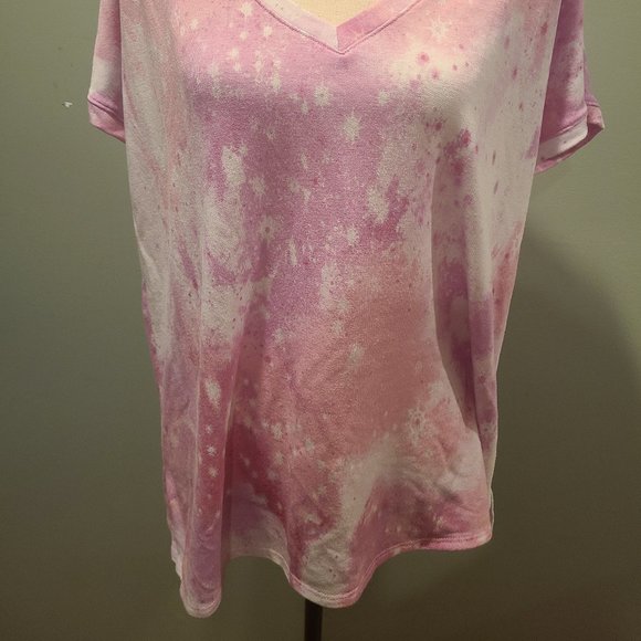 Pink & White Tie Dye Top - Picture 5 of 8